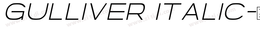 Gulliver Italic字体转换
